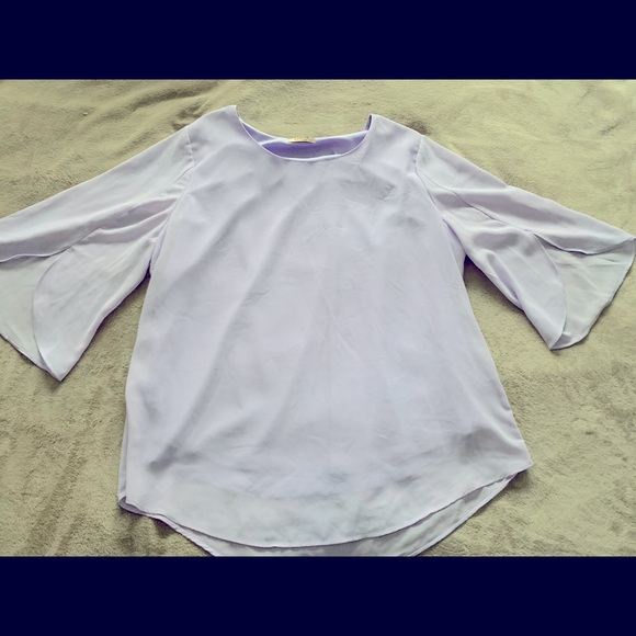 lilac chiffon top
